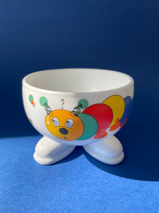 Large CHENILLE kids bowl on feet