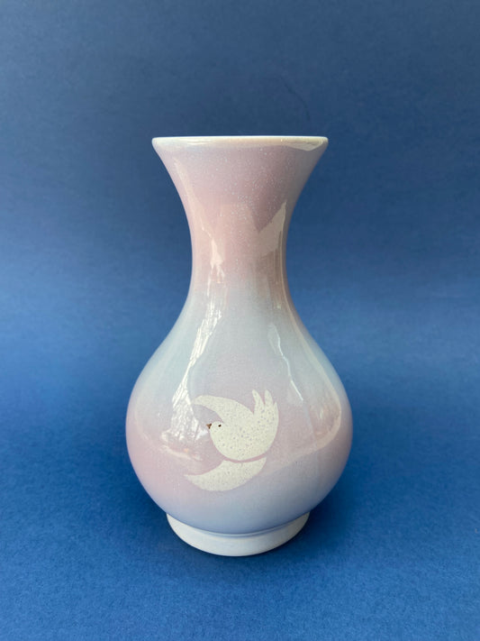 Pornic earthenware vase SWALLOWS