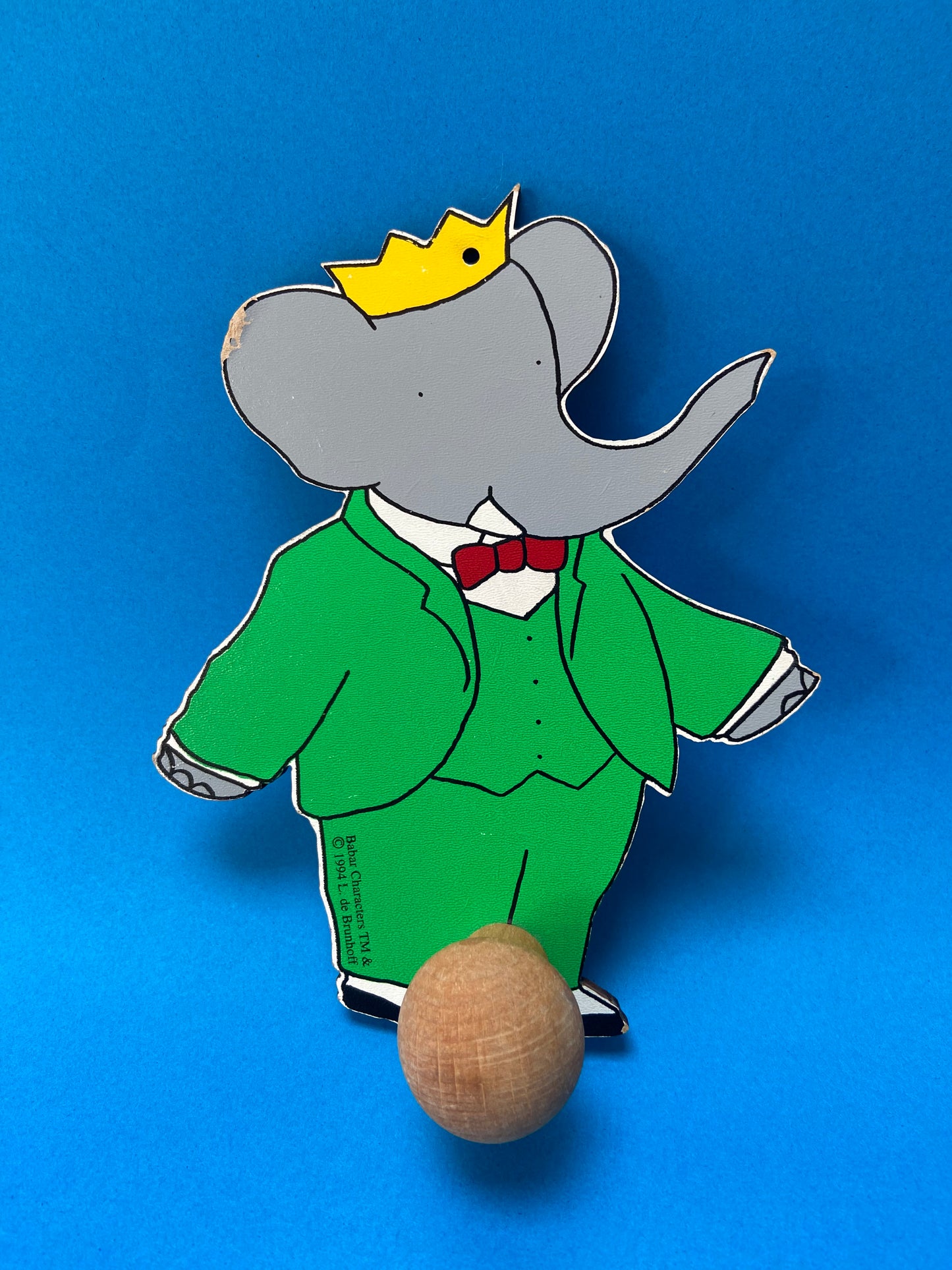 Petite patère en bois BABAR