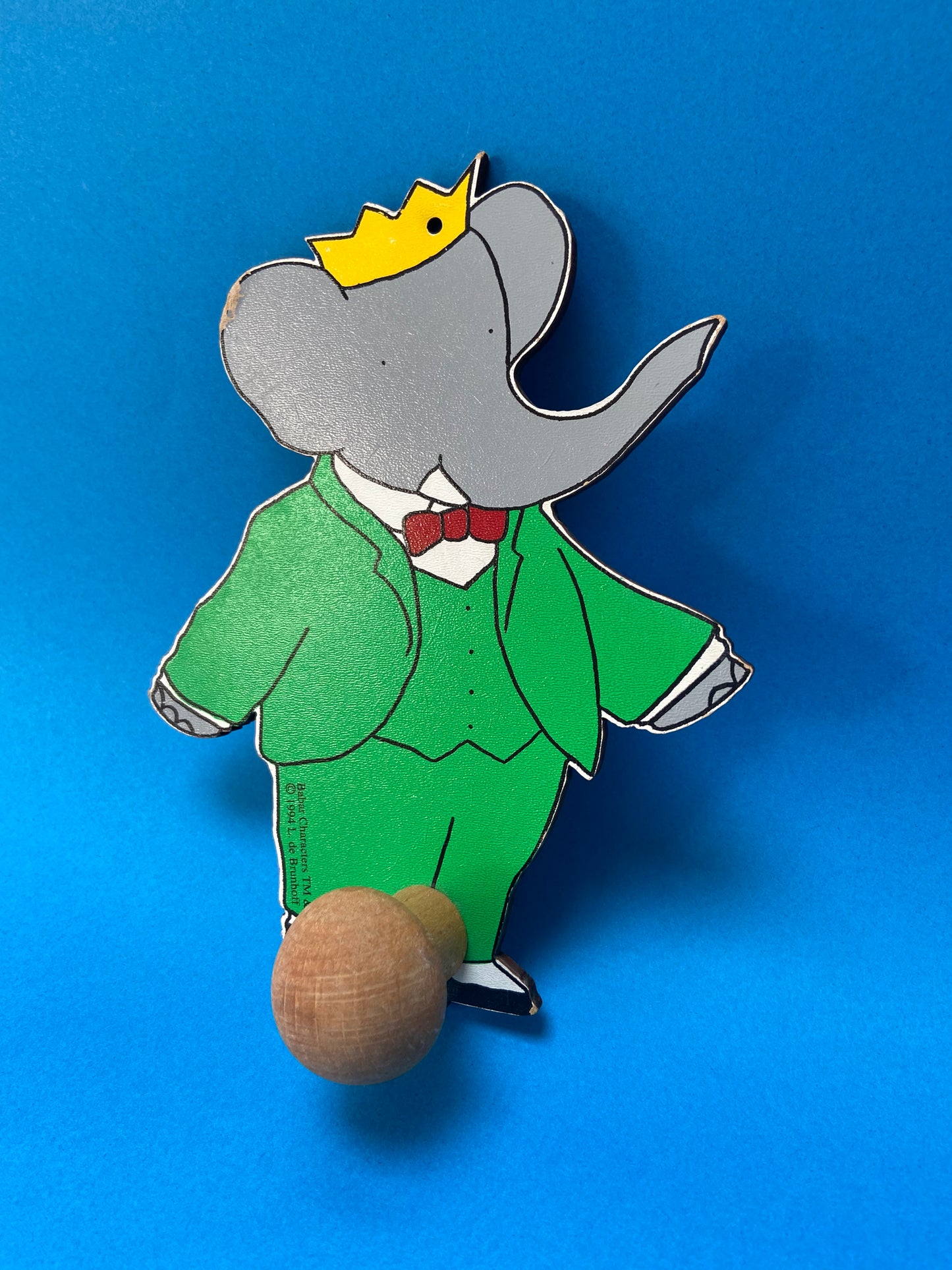 Petite patère en bois BABAR