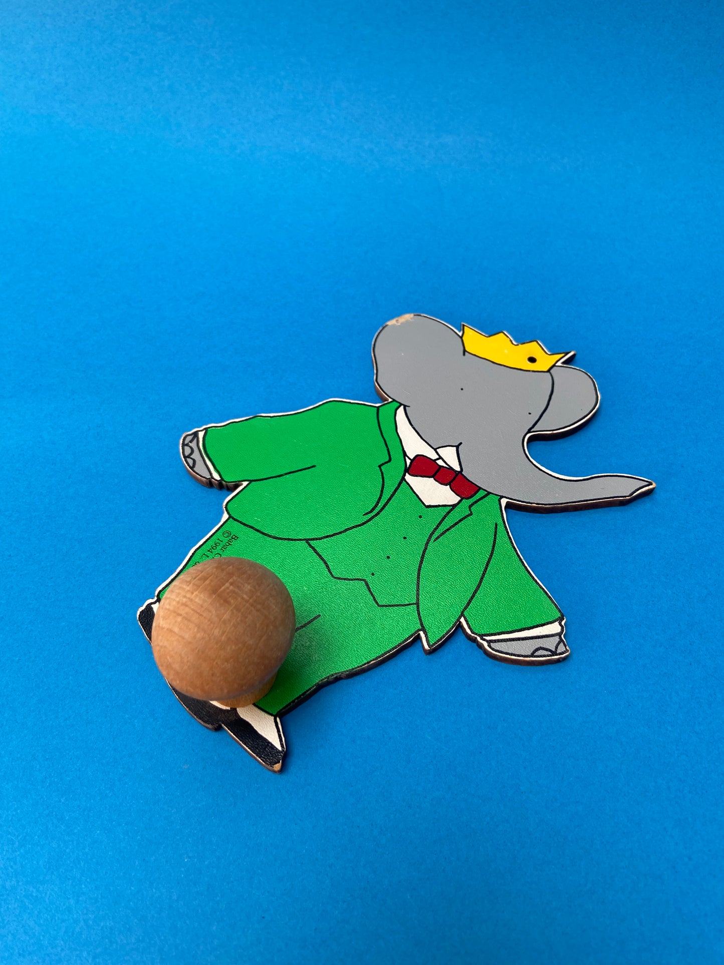 Petite patère en bois BABAR