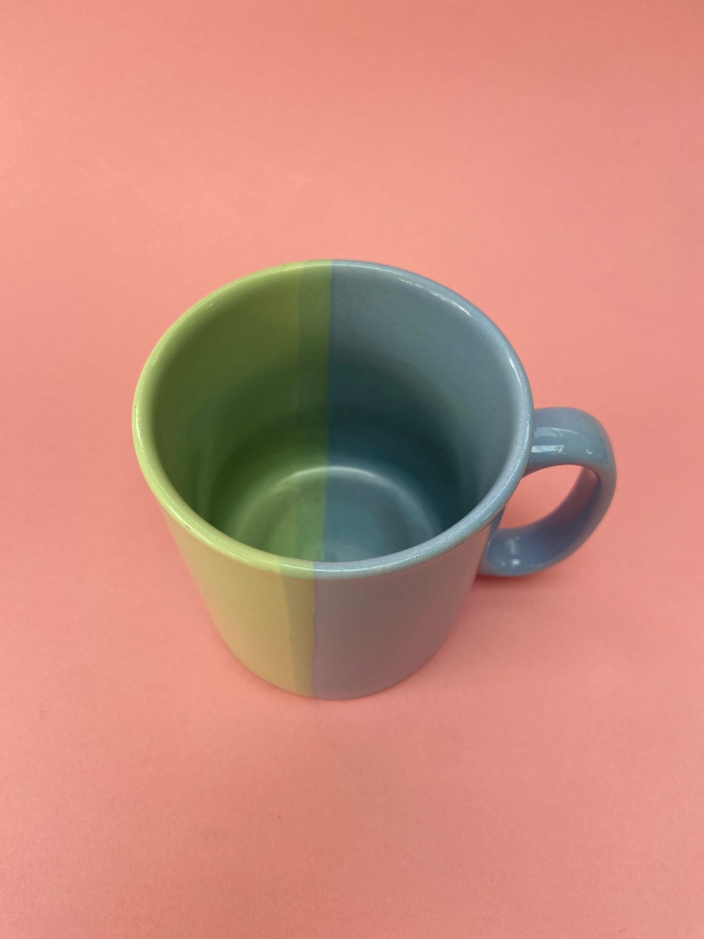 BLUE/GREEN pastel mug