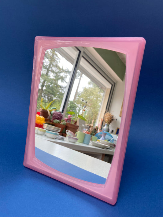 Small PINK plastic mirror