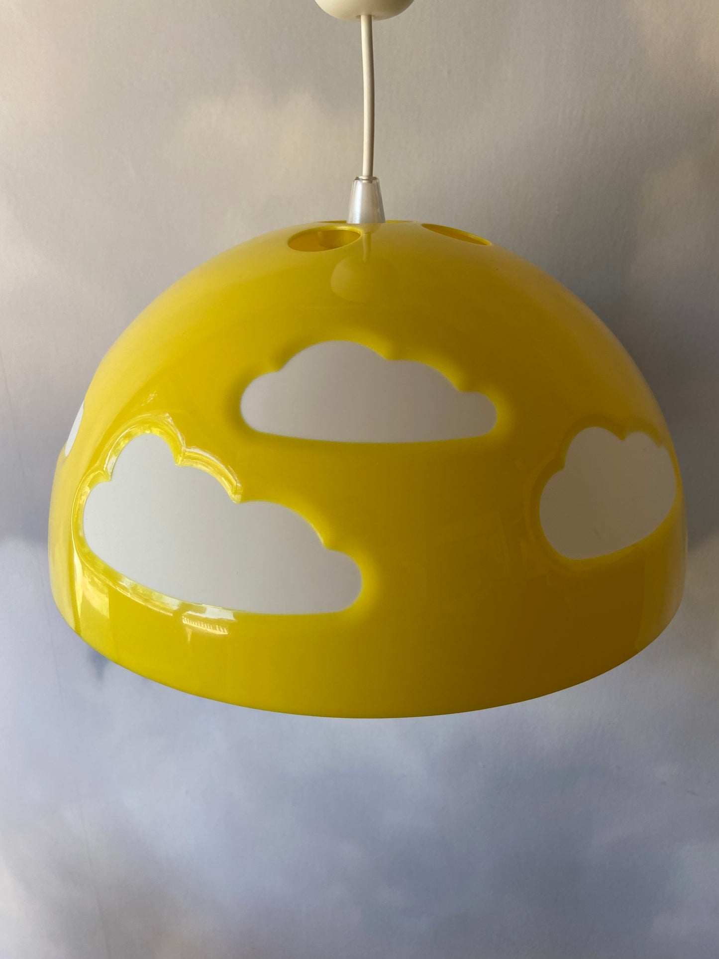 Suspension nuages IKEA années 90 couleur BLEU