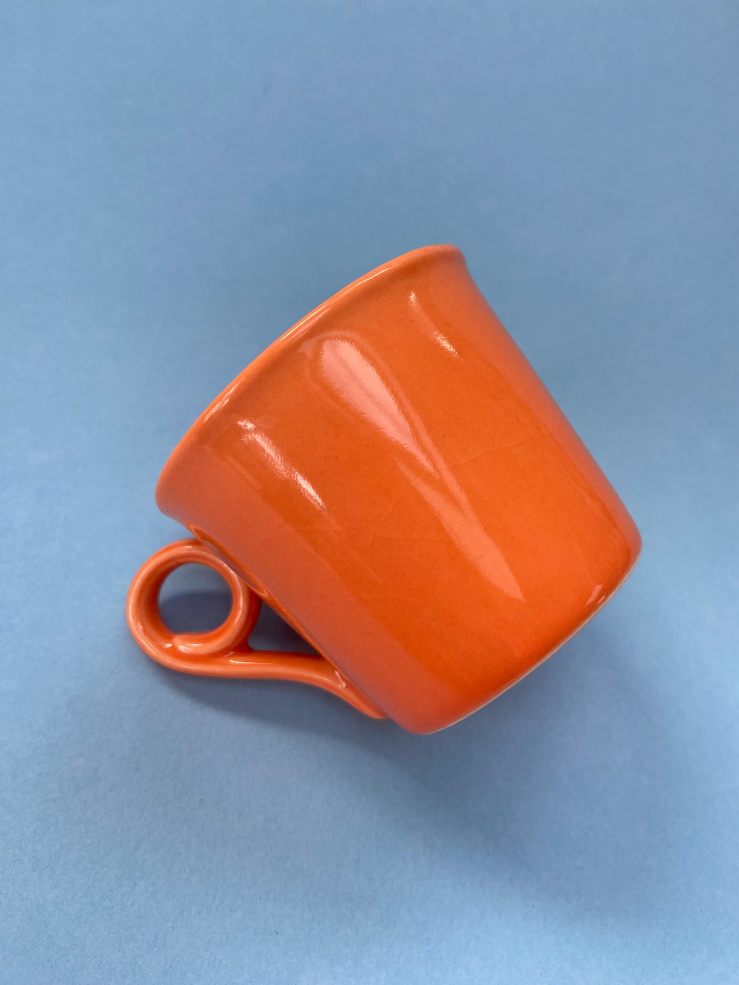 Duo de tasses à expresso couleur abricot avec sous tasse Fleur