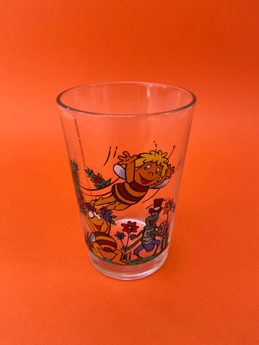 Verre MAYA l'abeille années 80