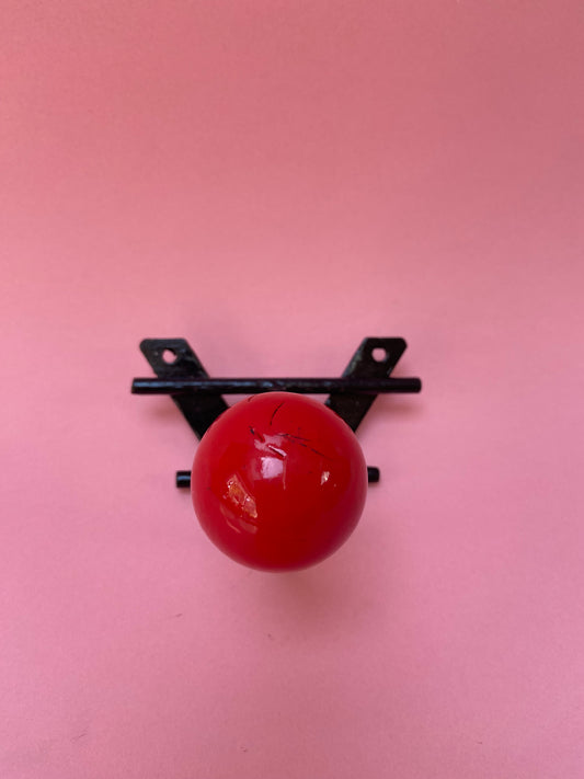 Single ball coat hook in RED color