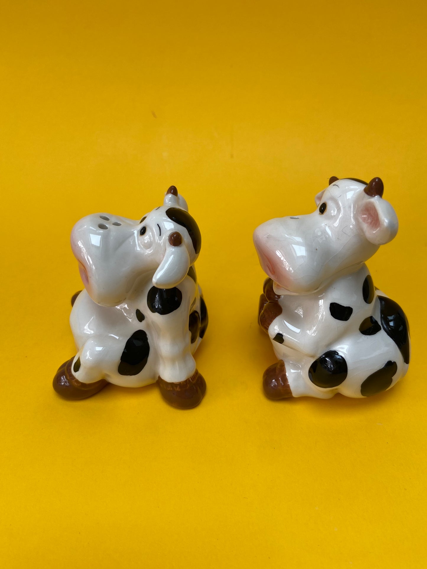 COWS ceramic salt / pepper shaker