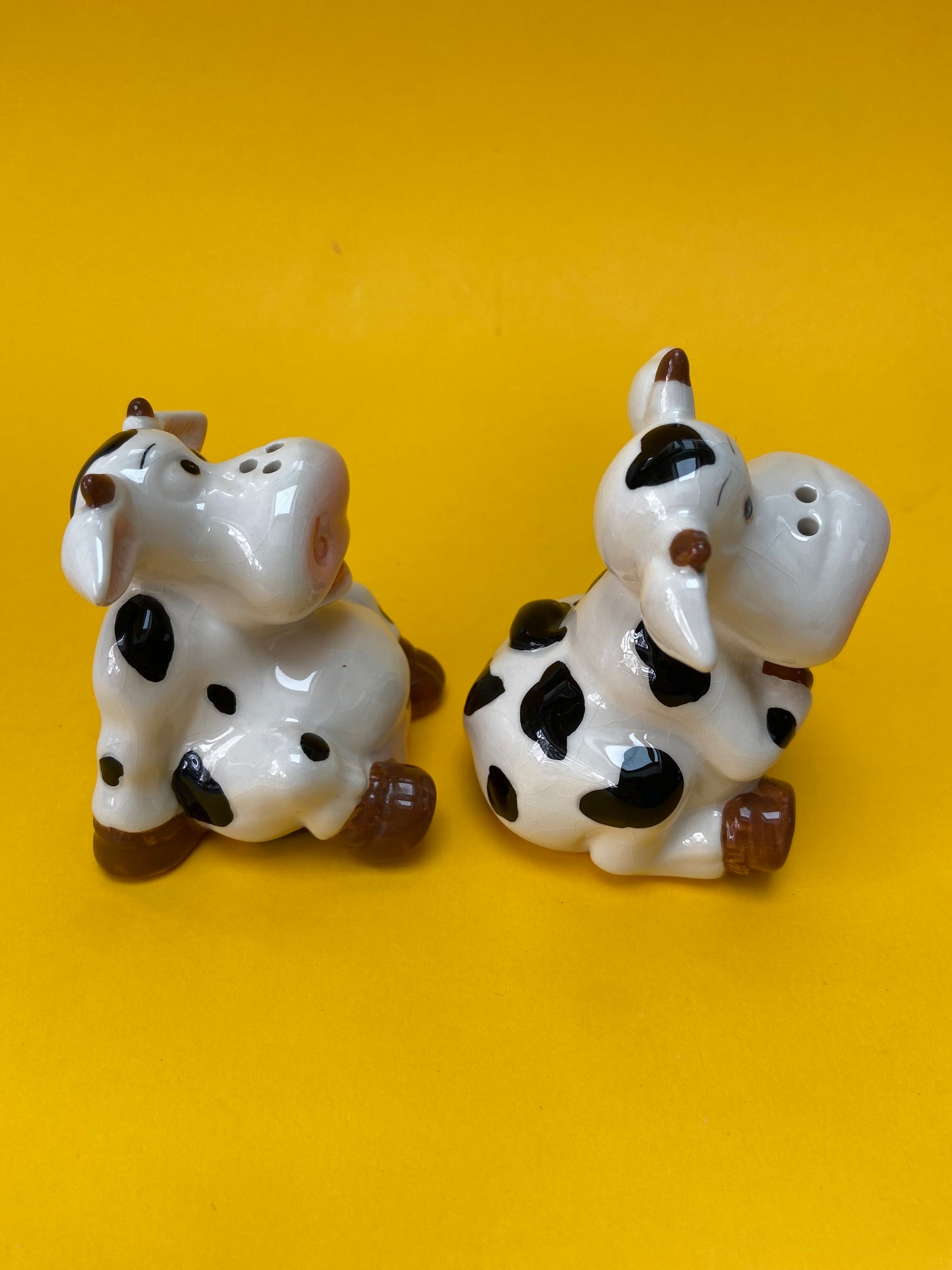 COWS ceramic salt / pepper shaker