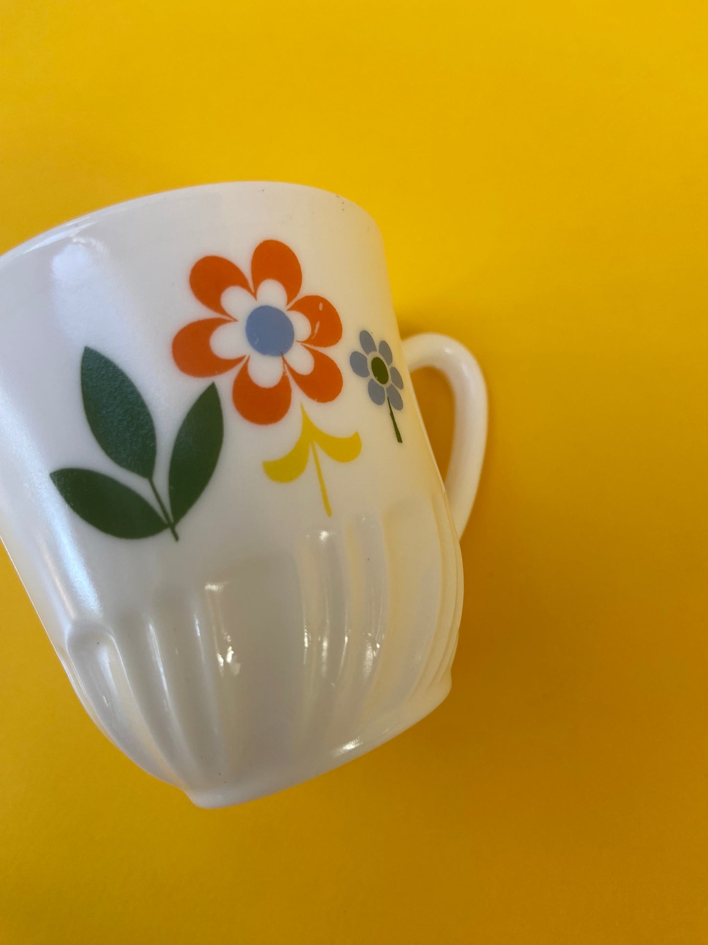 Set of 6 coffee cups with pop FLOWER motif