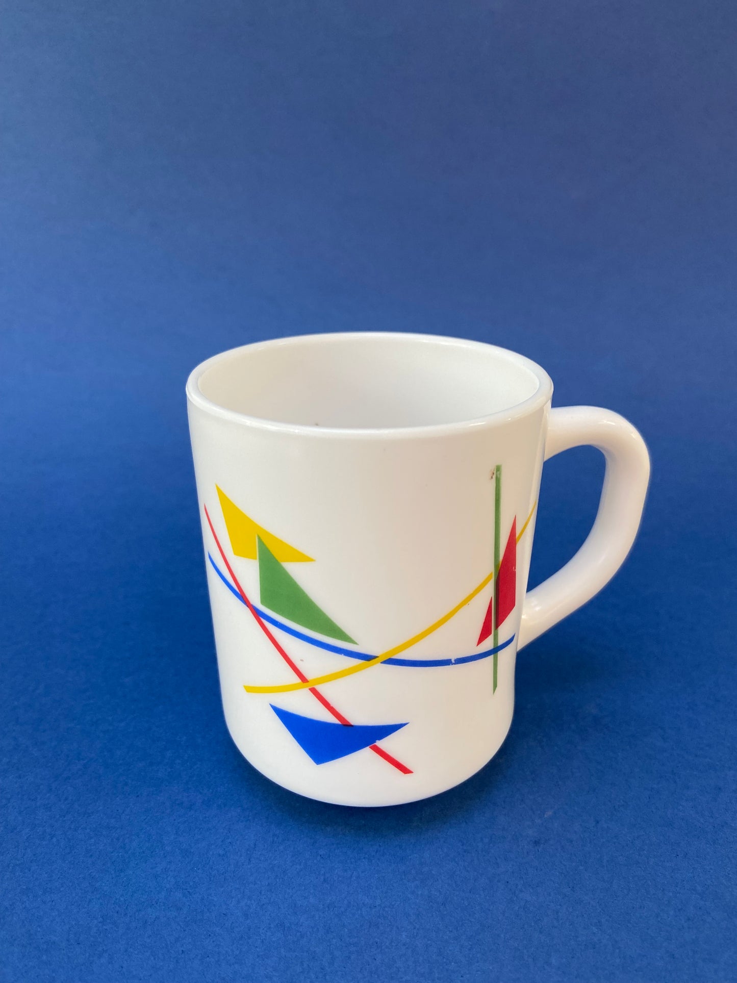 Lot 2 mugs motif Géométrique Couleurs primaires