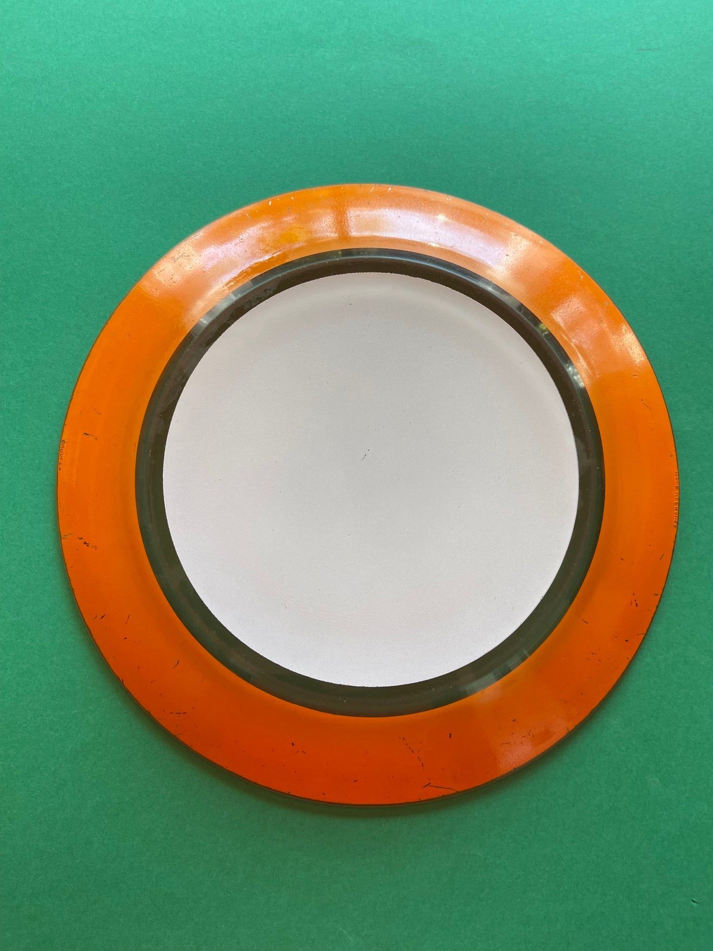 Assiette plate Duralex ORANGE/BLANC