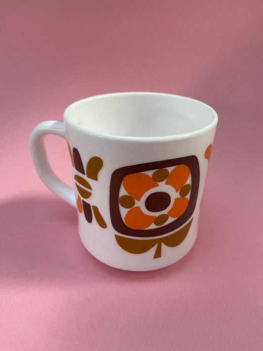 Arcopal MOBIL mug in BROWN/ORANGE color