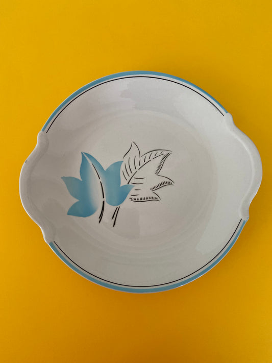 Flat leaf pattern in SKY BLUE color, BADONVILLER factory