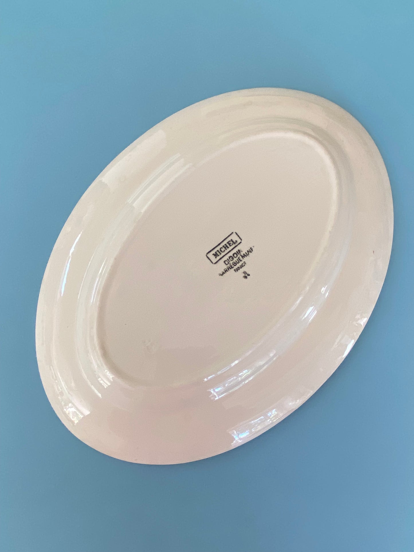 DIGOIN SARREGUEMINES oval dish, MICHEL model