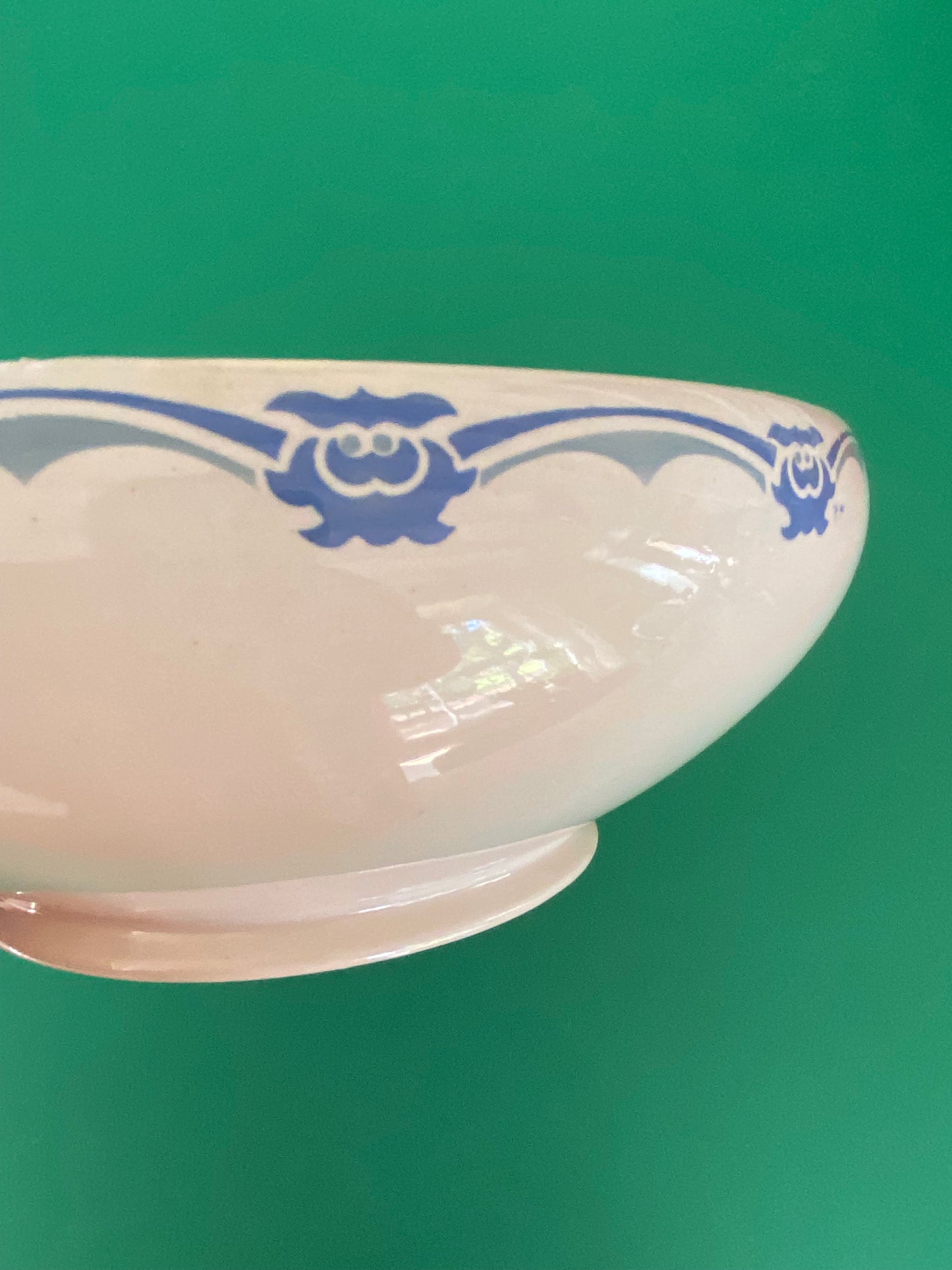 SAINT AMAND salad bowl BLUE pattern