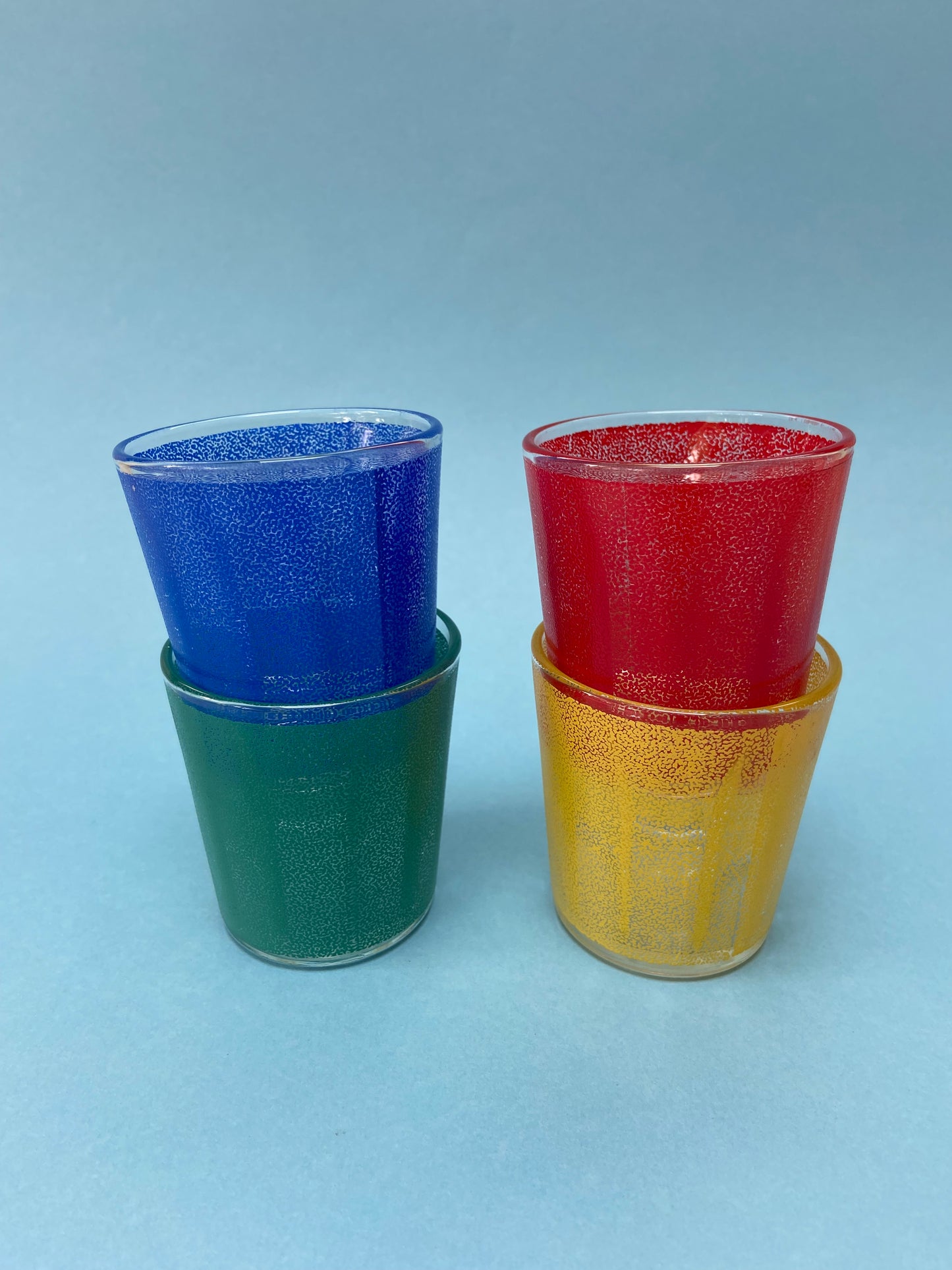 4 small SAINT GOBAIN water glasses