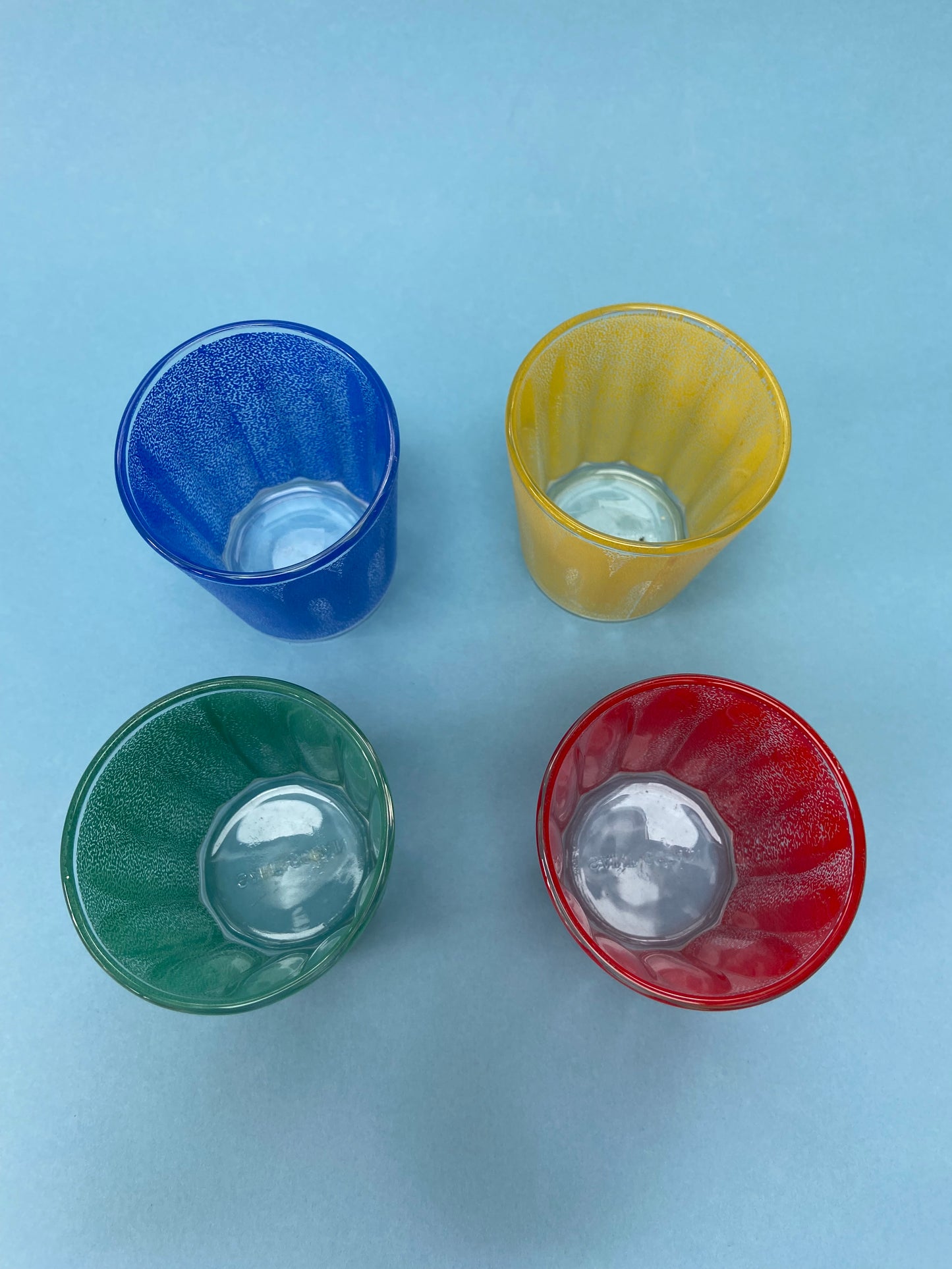 4 small SAINT GOBAIN water glasses