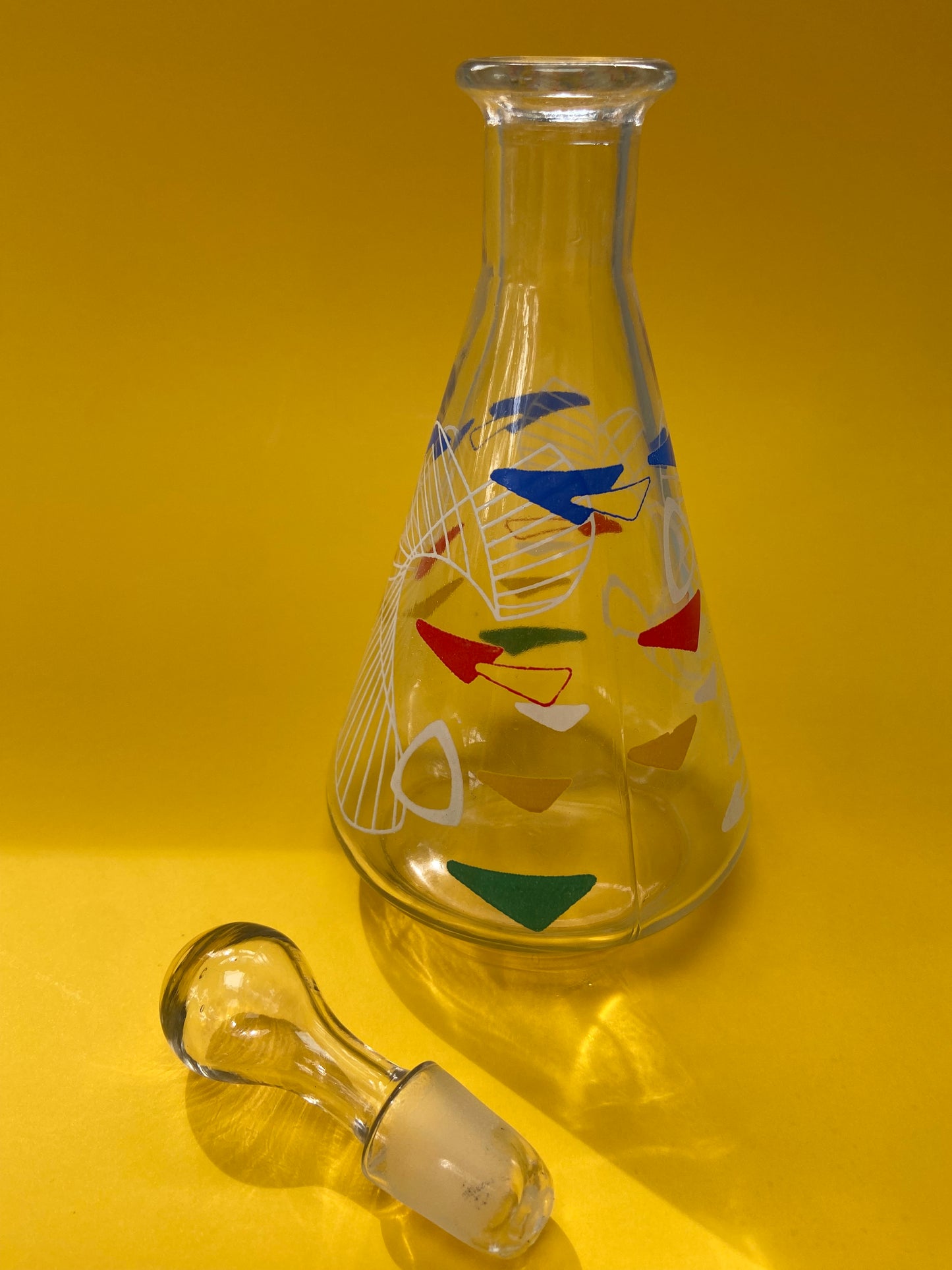 Carafe à liqueur couleurs primaires