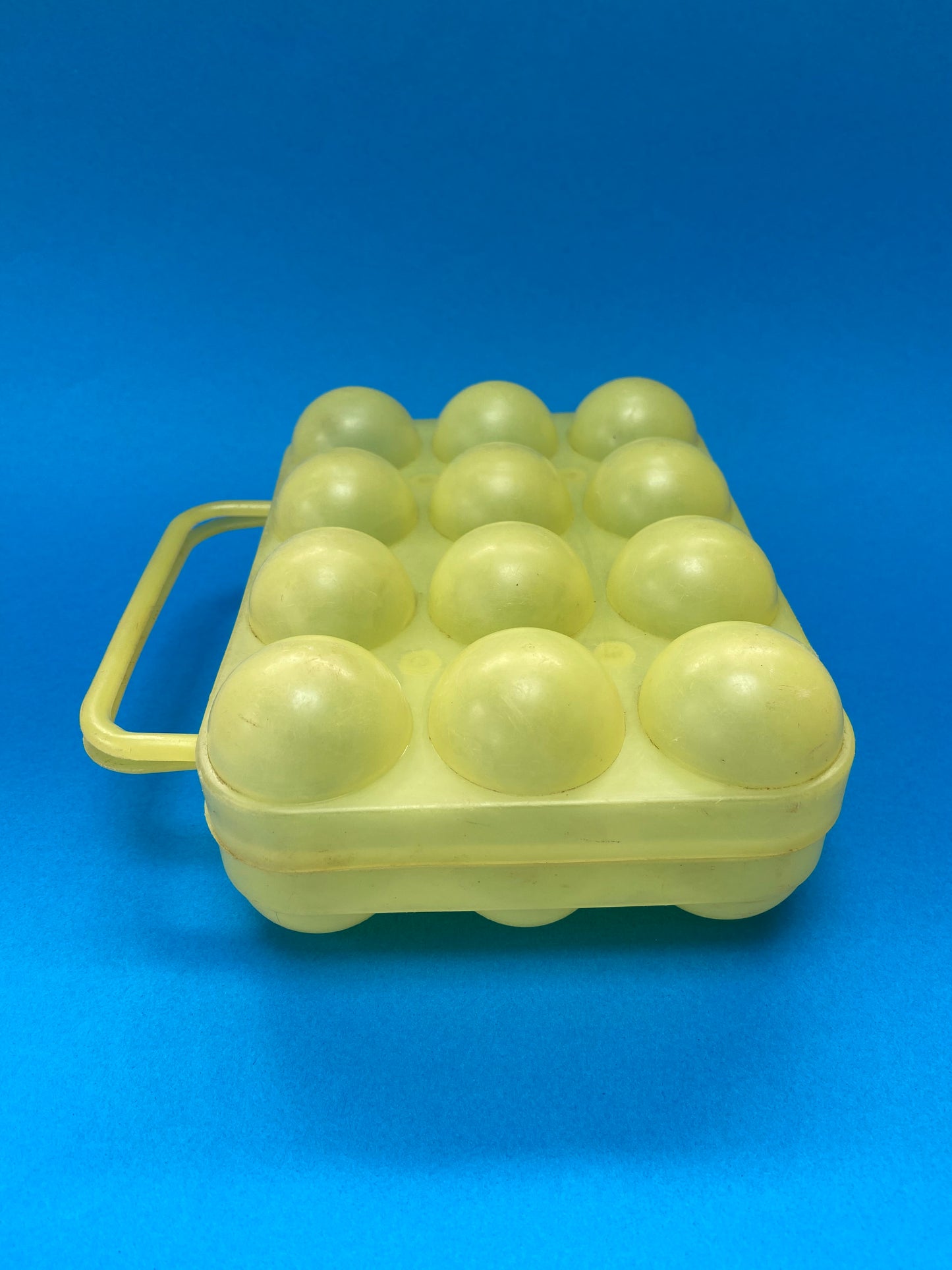 YELLOW plastic egg box