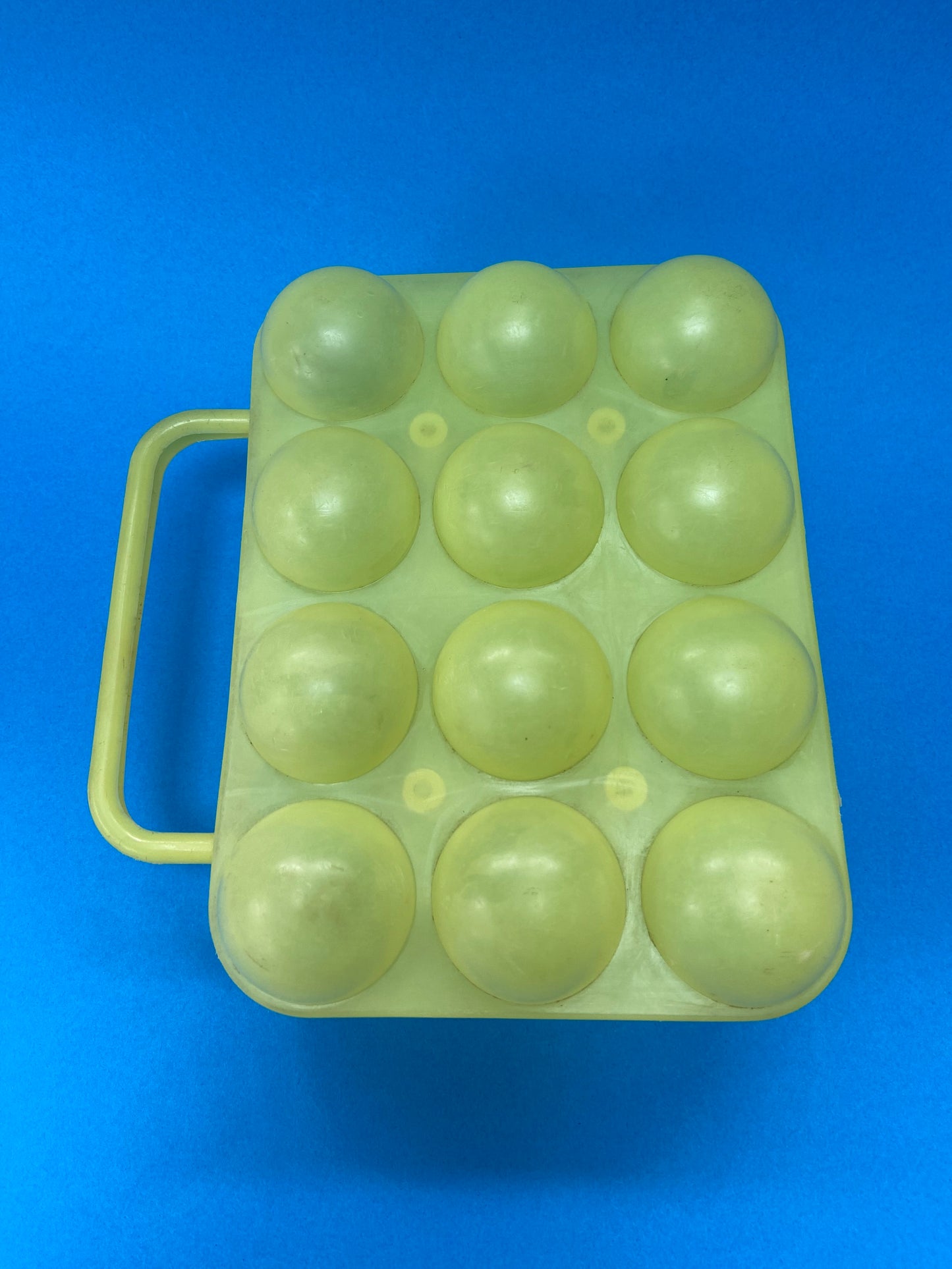 YELLOW plastic egg box