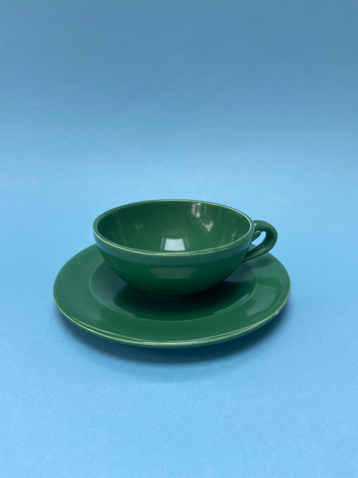 Duo tasses à café avec sous tasses VERT GAZON