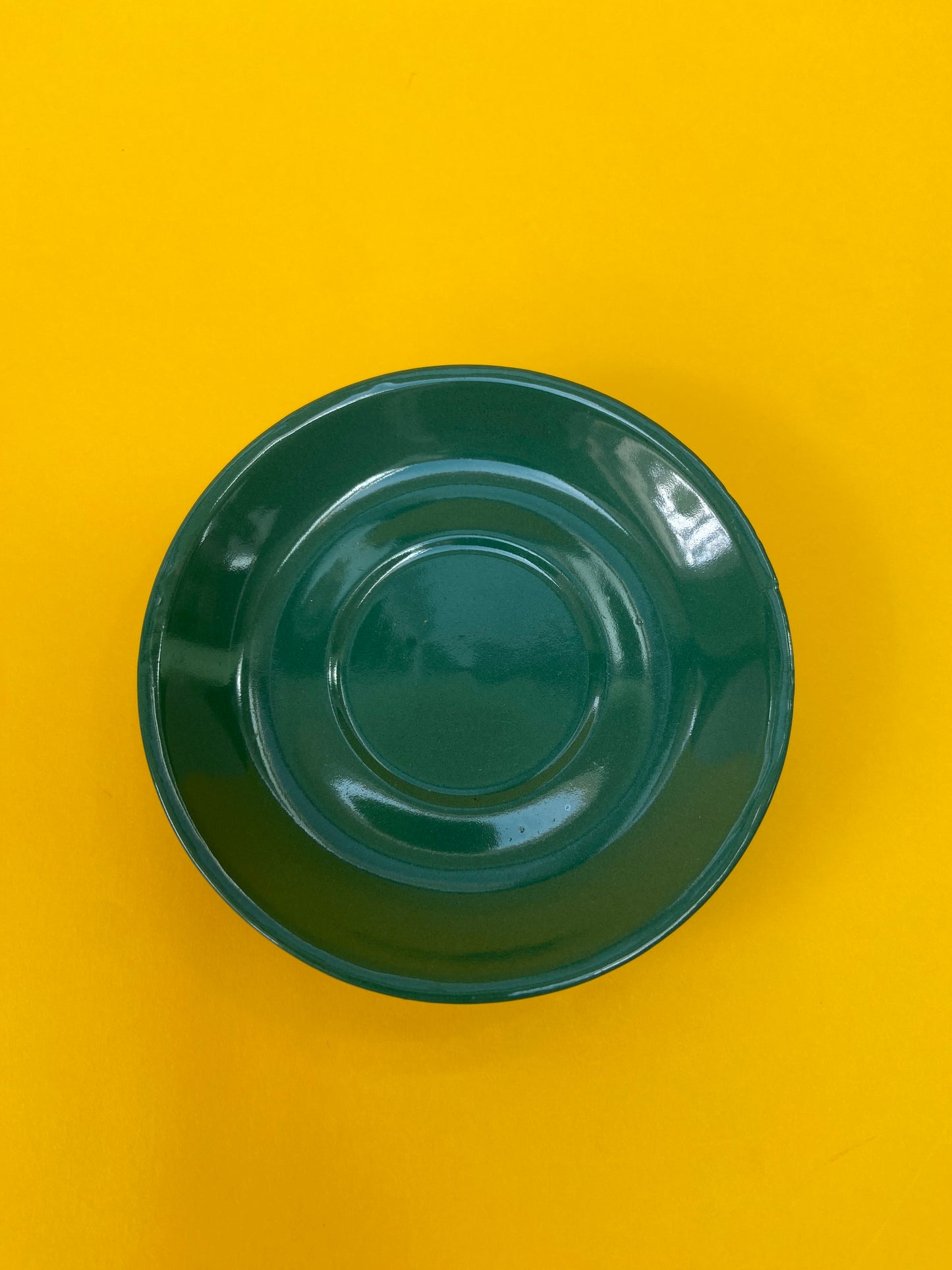 Small coffee cup with saucer EMERALD GREEN