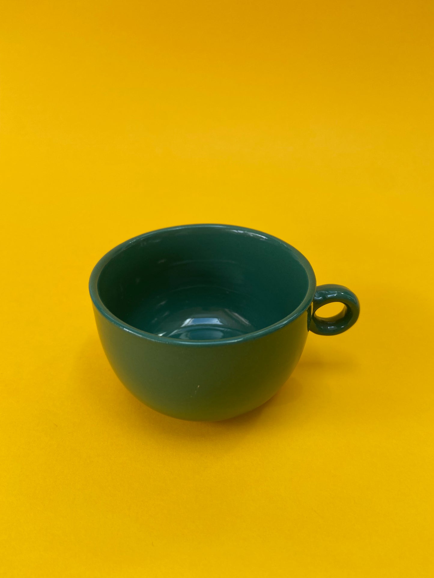 Petite tasse à café avec sous tasse VERT EMERAUDE