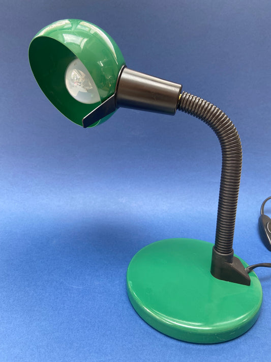 GREEN metal desk lamp