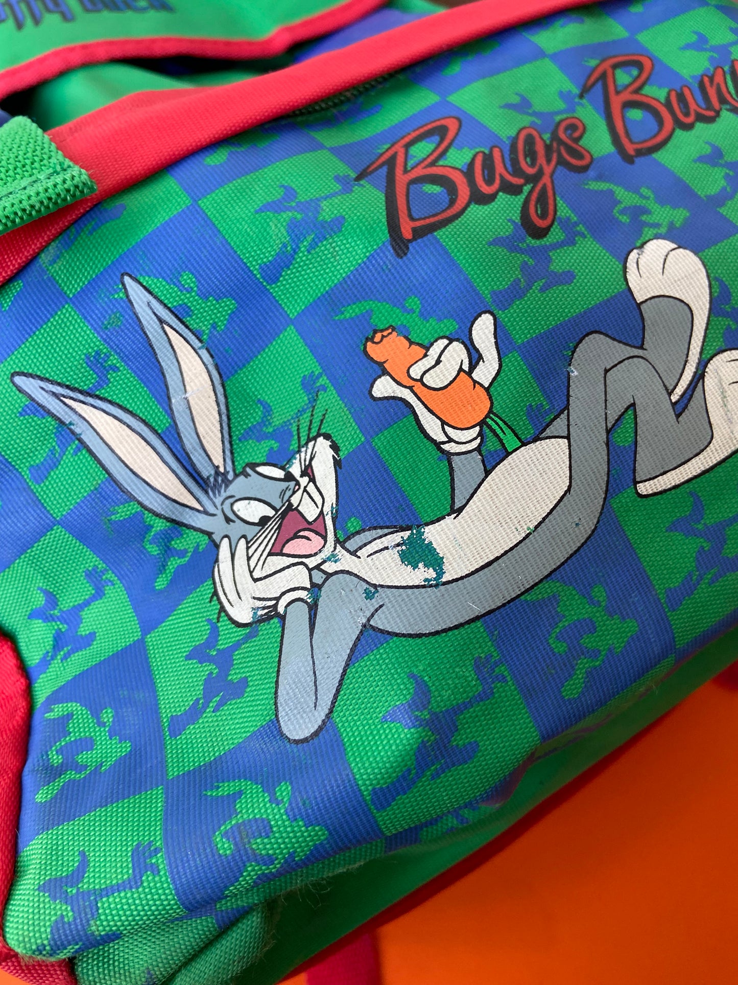 Large BUGS BUNNY / DAFFY DUCK backpack