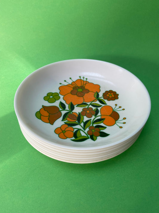 Vintage TEFAL melamine deep plate from the 70s