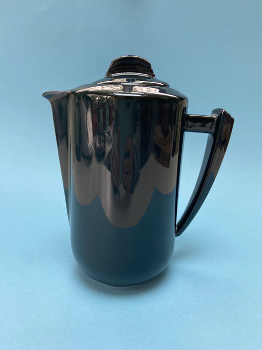 Vintage LIMOGES blue-black teapot