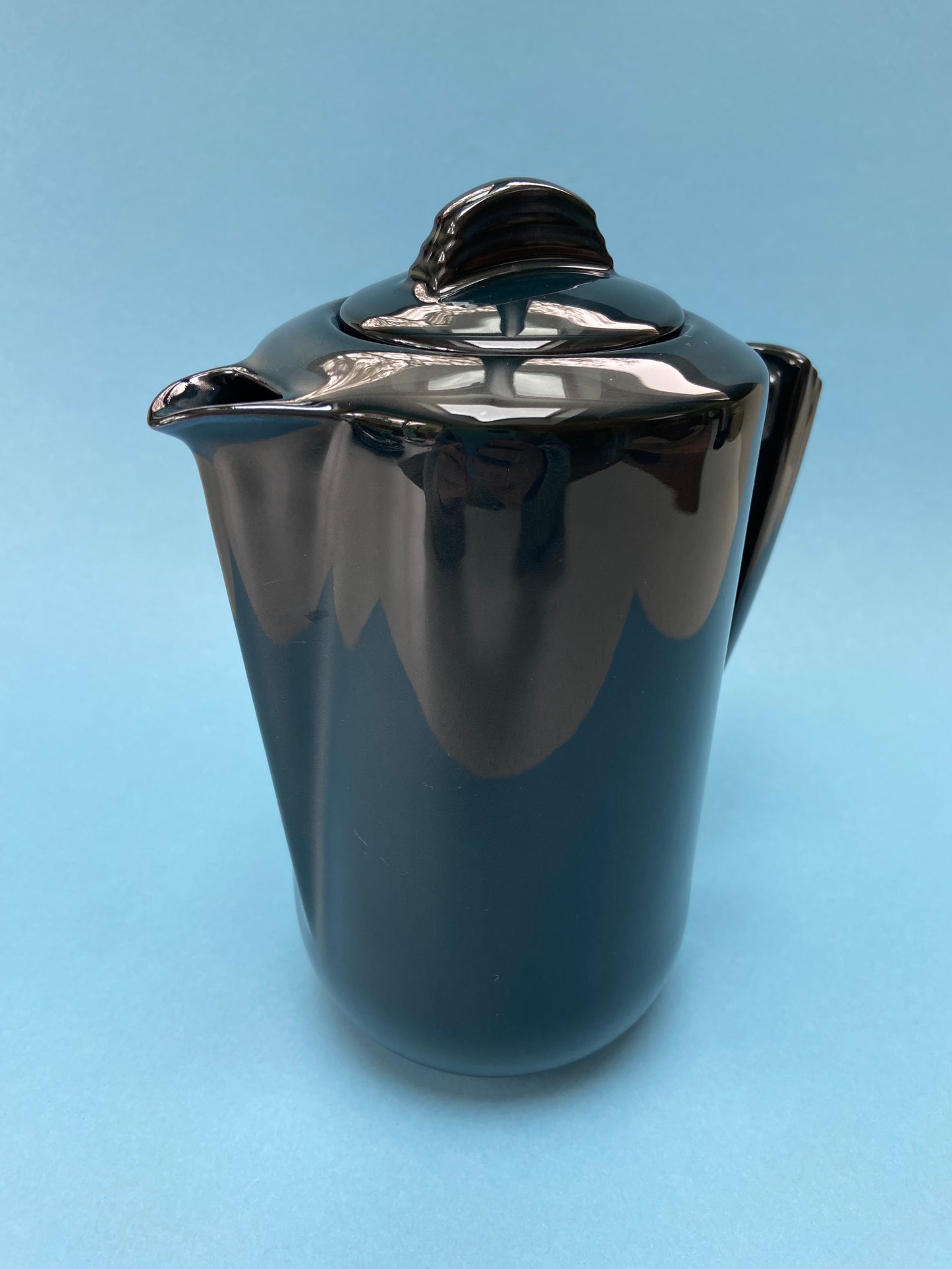 Théière vintage LIMOGES noir bleuté