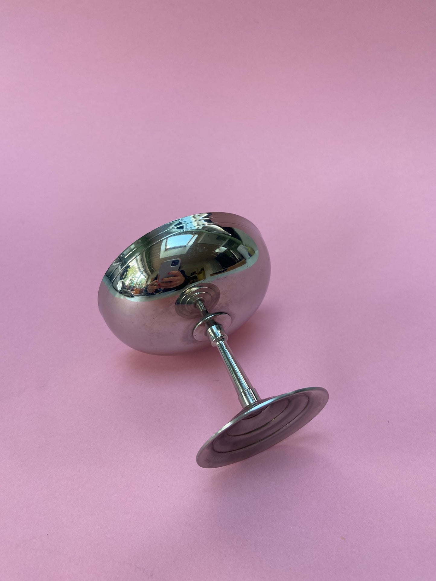 Vintage stainless steel dessert bowl