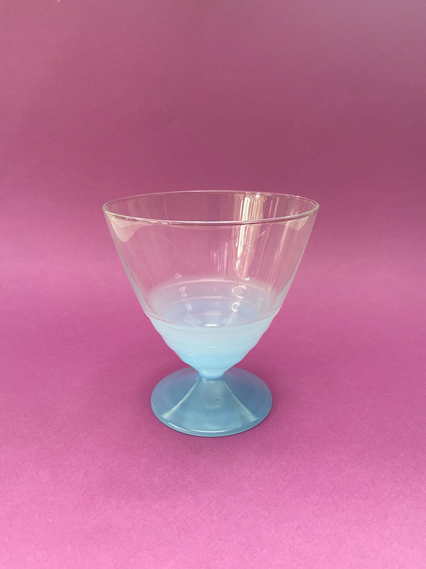 Arc foot ice cream cup BLUE