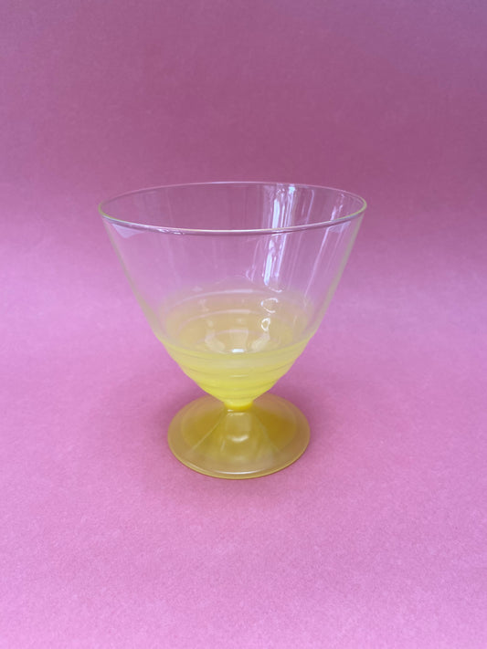 Arc foot ice cream cup YELLOW