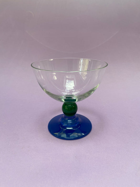 Coupe à glace base BLEU boule VERT