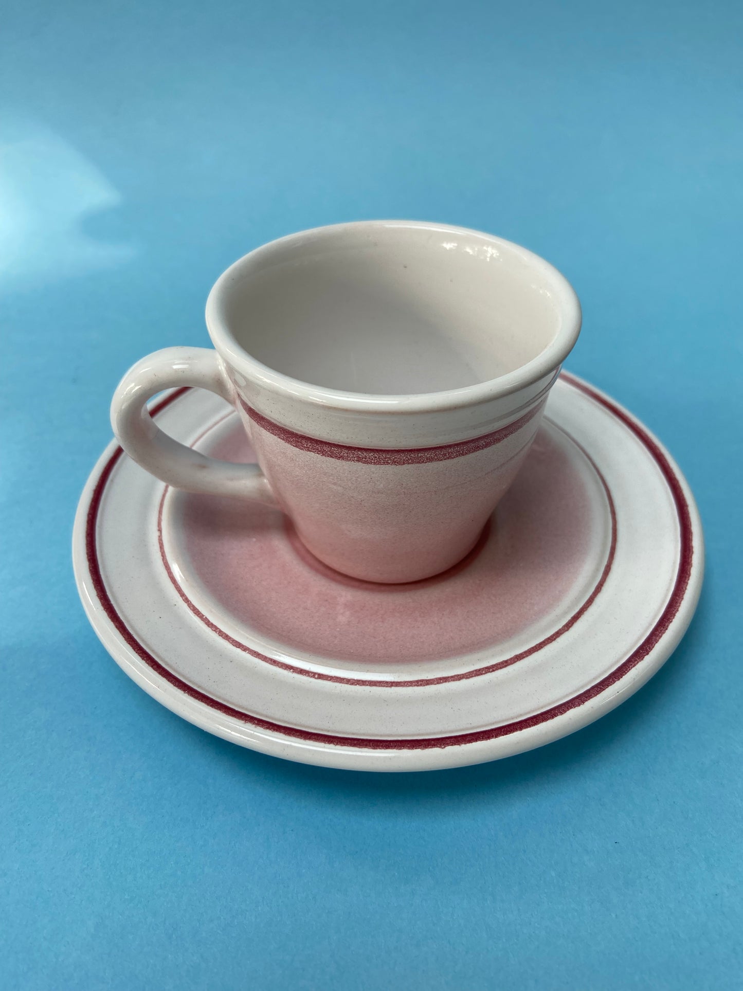 Very soft pink ceramic coffee set