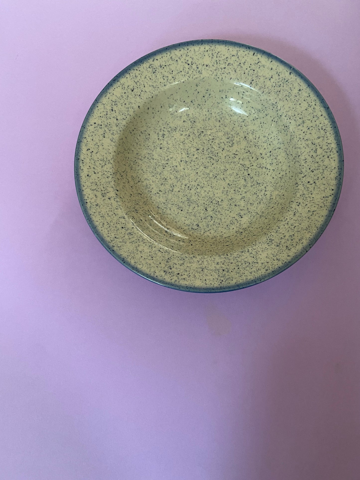 BLUE/GREY speckled deep plate