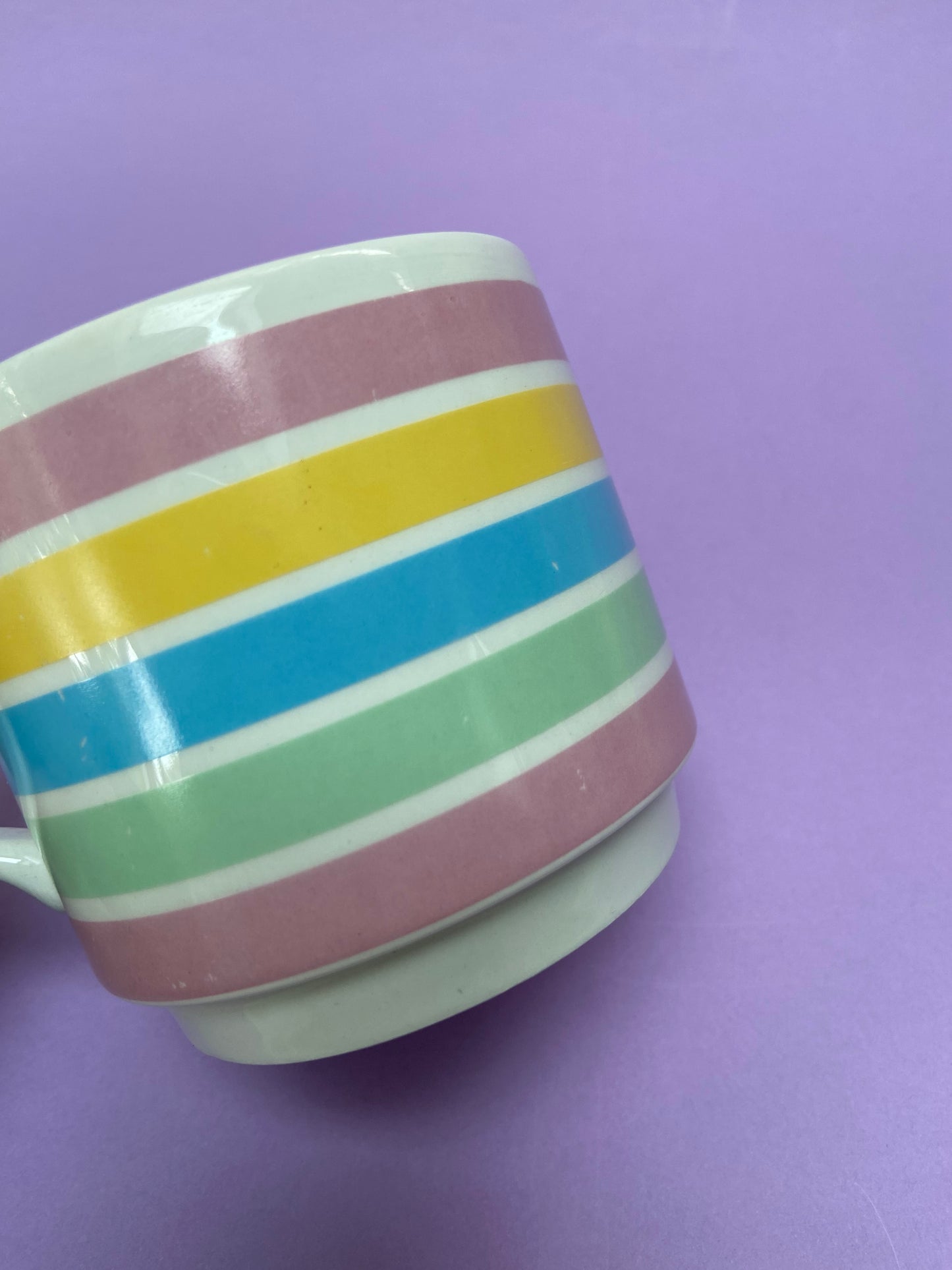 Tasse rayures ARC EN CIEL