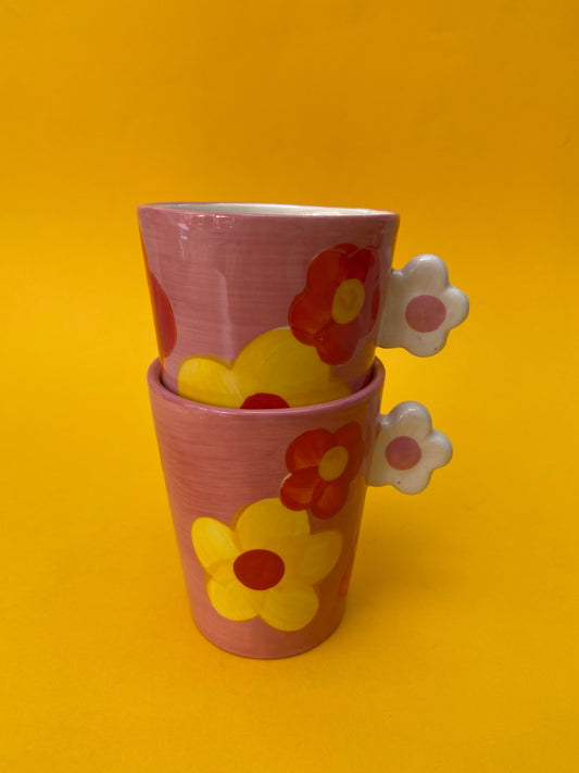 Duo de tasses fleurs 70