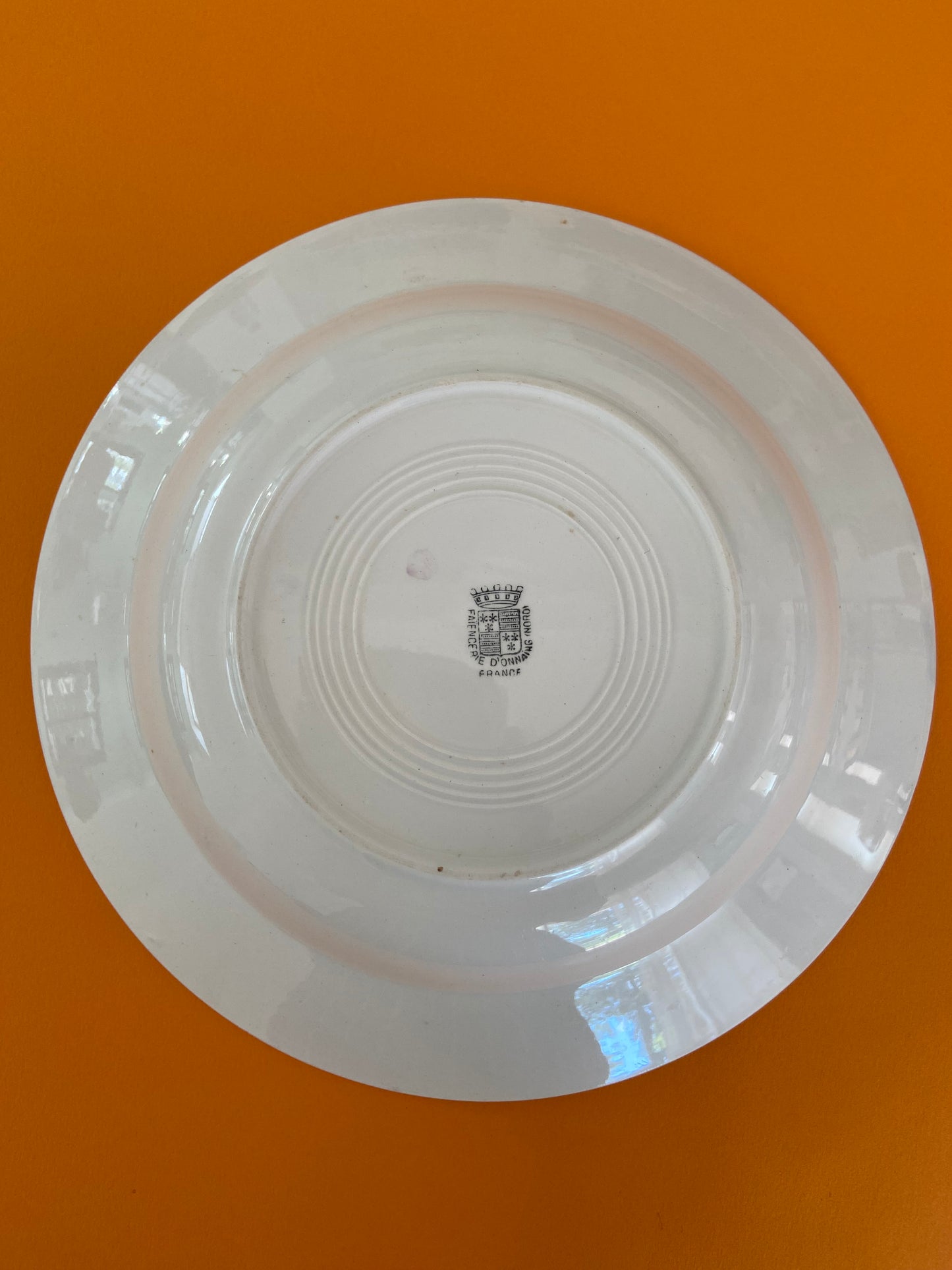 Deep plate from Onnaing earthenware factory LIGNES