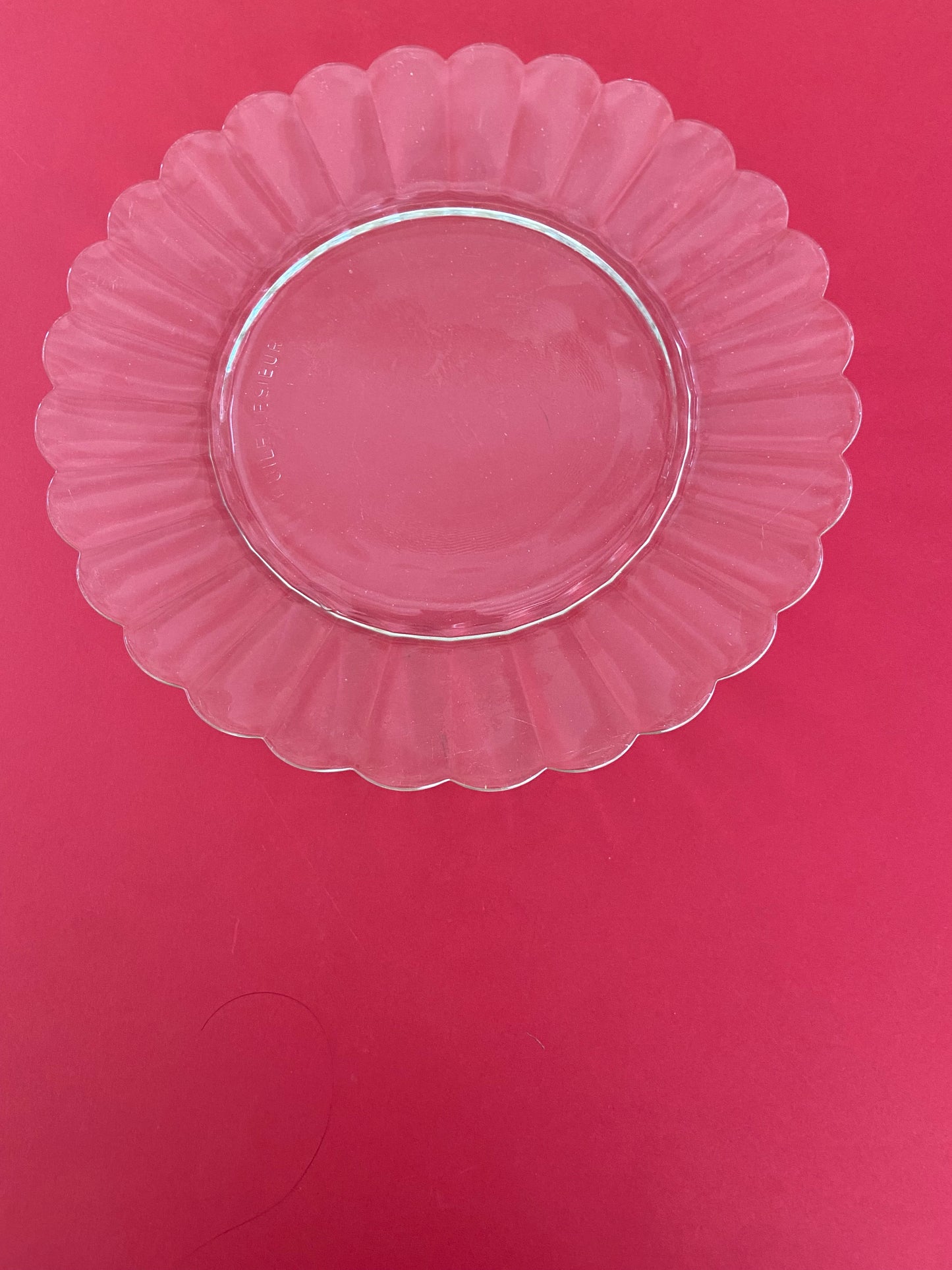 DURALEX transparent serving dish / large plate