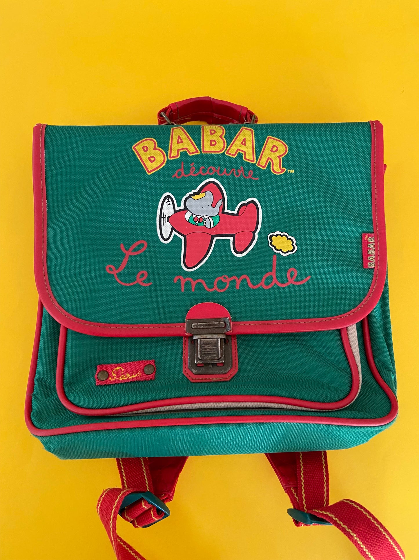 BABAR vintage nursery school bag