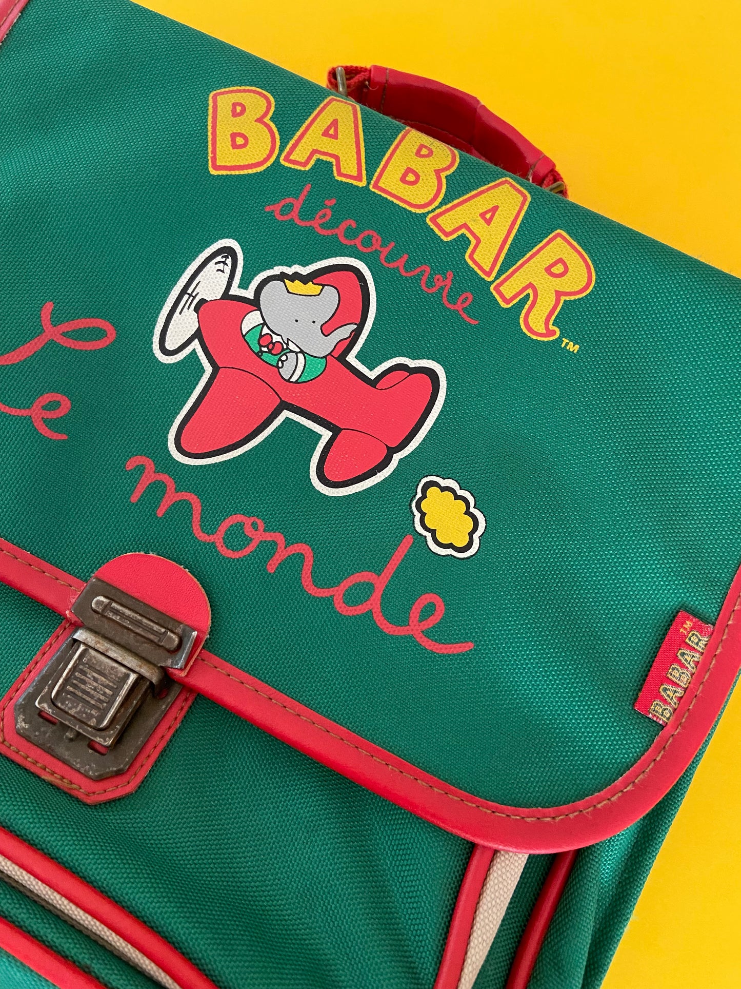 BABAR vintage nursery school bag