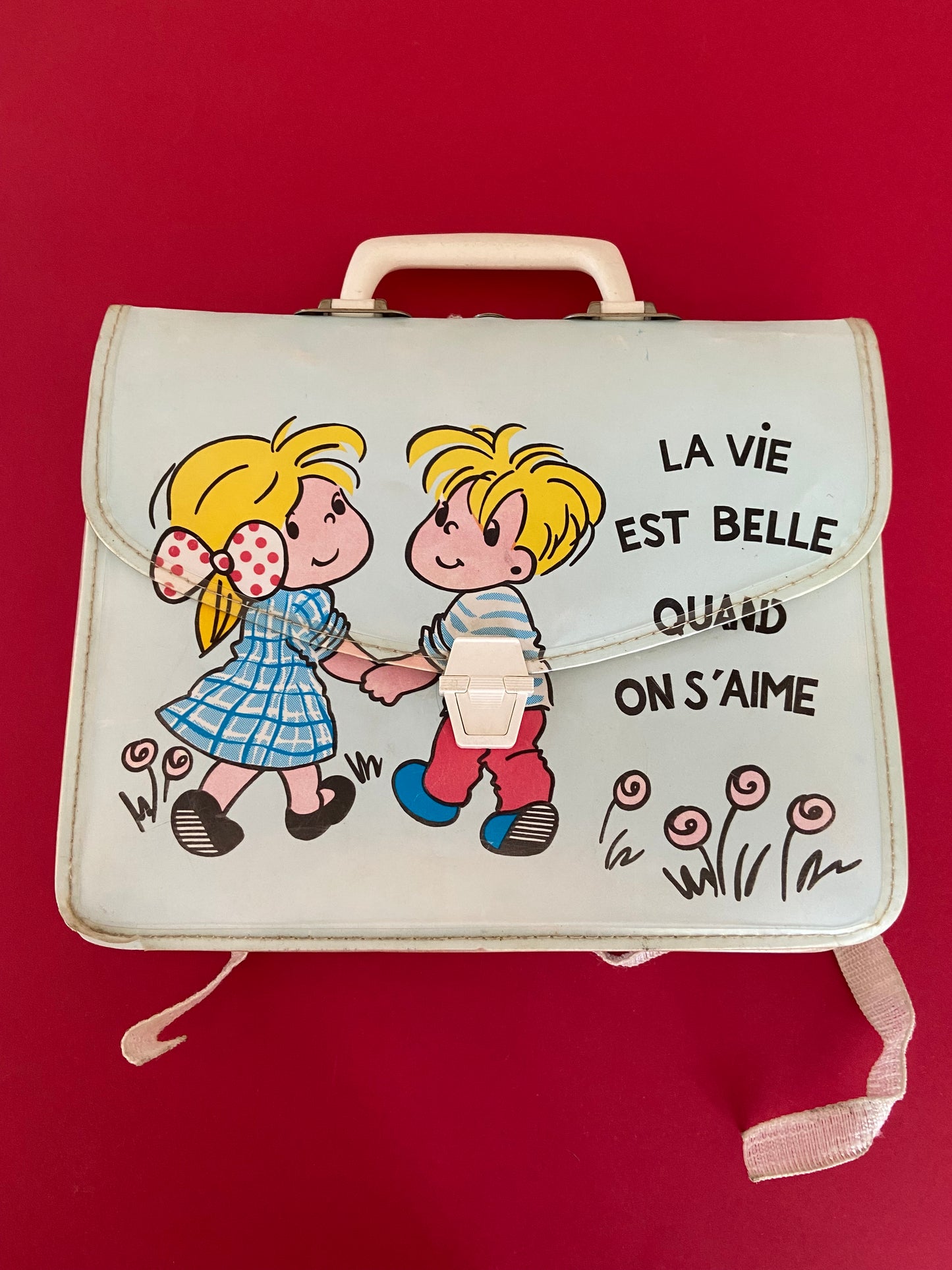 Cartable vintage maternelle AMOUR