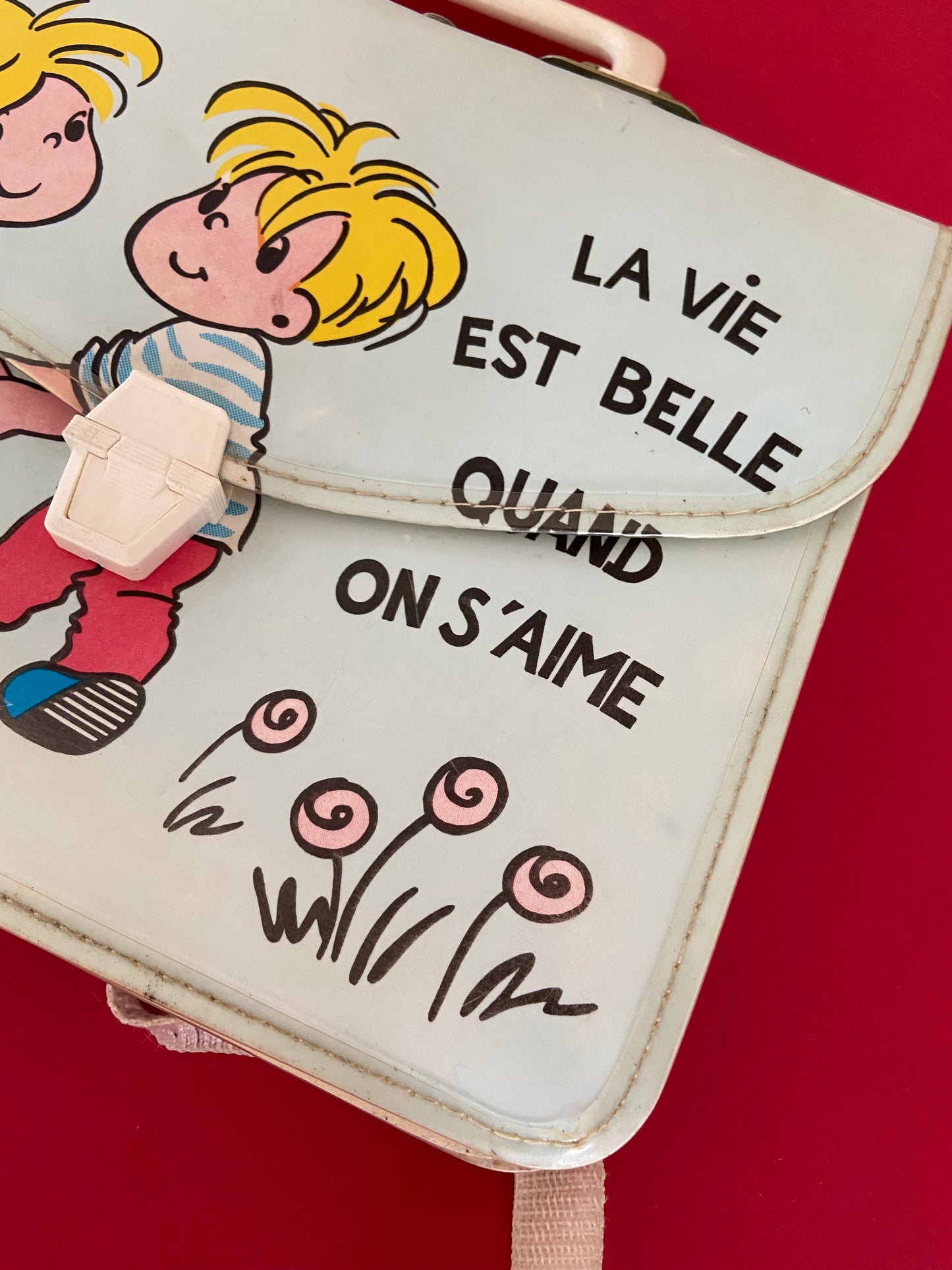 Cartable vintage maternelle AMOUR