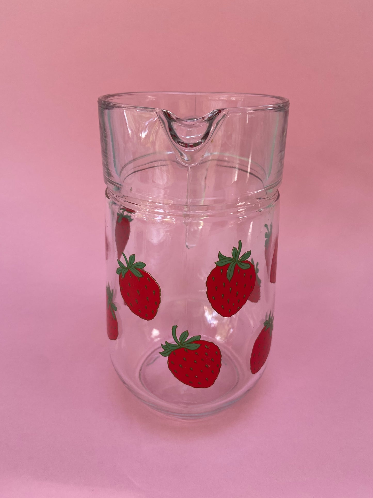 Carafe / pichet Arc vintage FRAISES