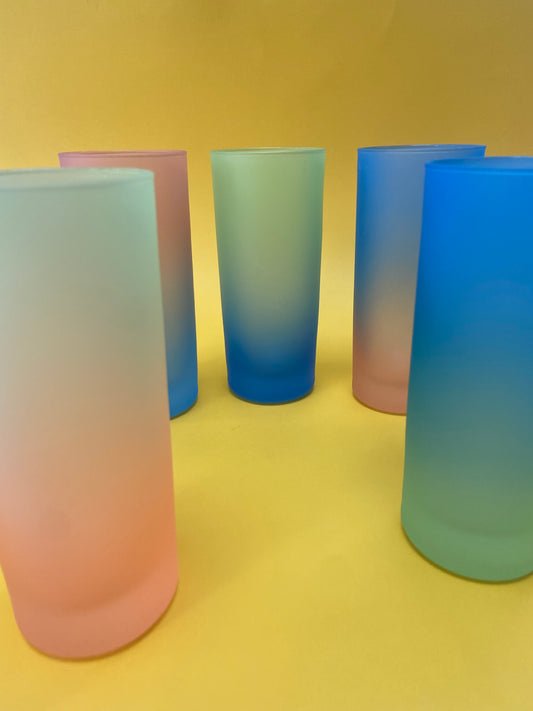 Ensemble 6 verres à jus COULEURS PEPS