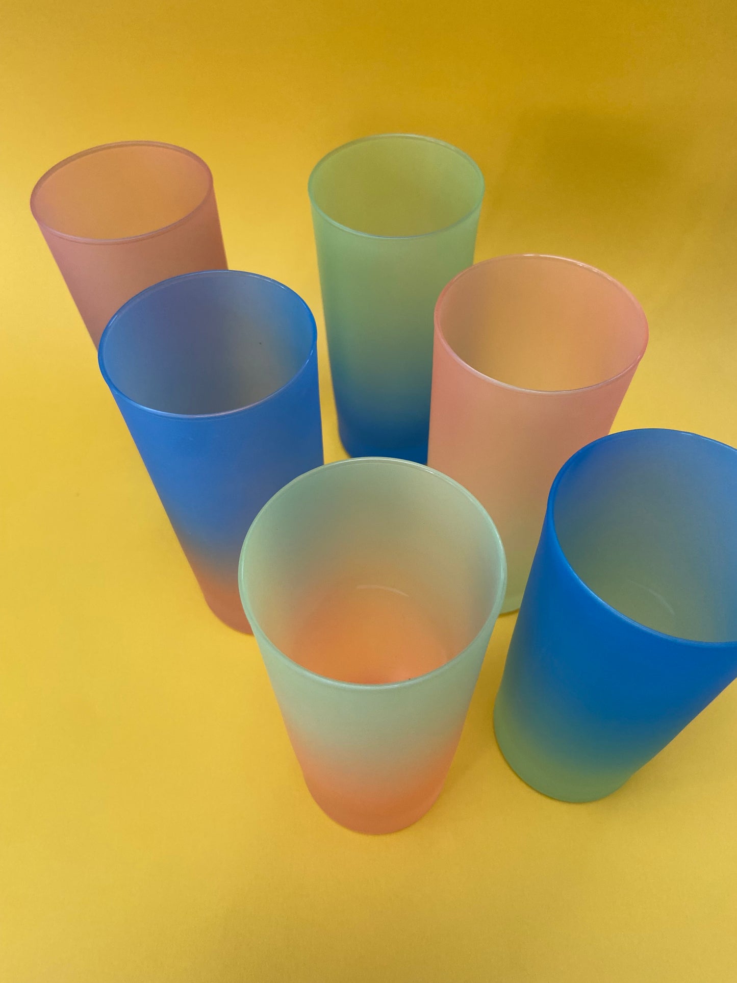 Ensemble 6 verres à jus COULEURS PEPS